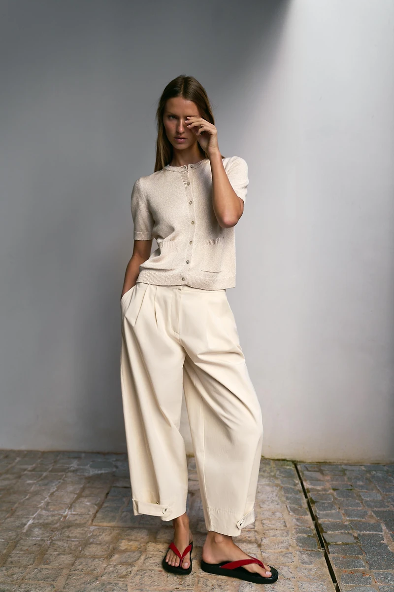 SHORT SLEEVE CARDIGAN