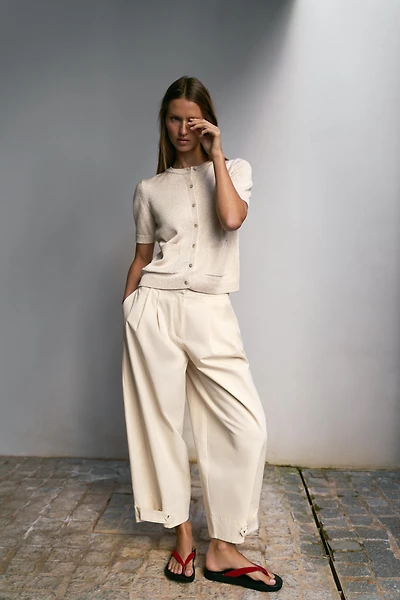 SHORT SLEEVE CARDIGAN