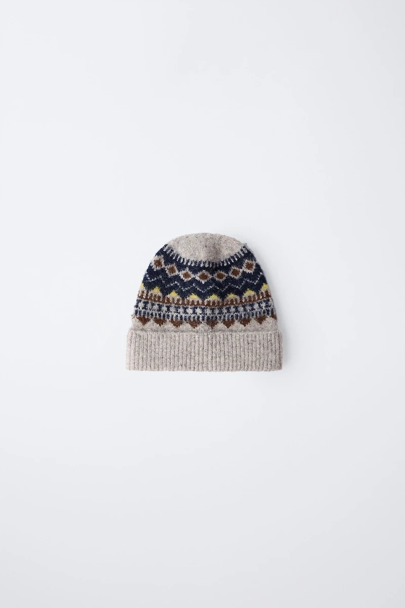 BONNET EN MAILLE JACQUARD