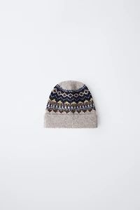 BONNET EN MAILLE JACQUARD