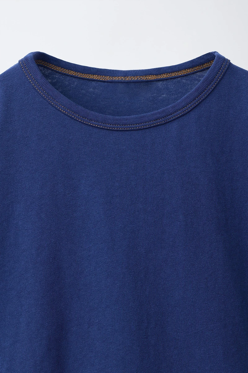 ZARA TIMELESS - PLAIN COTTON T-SHIRT