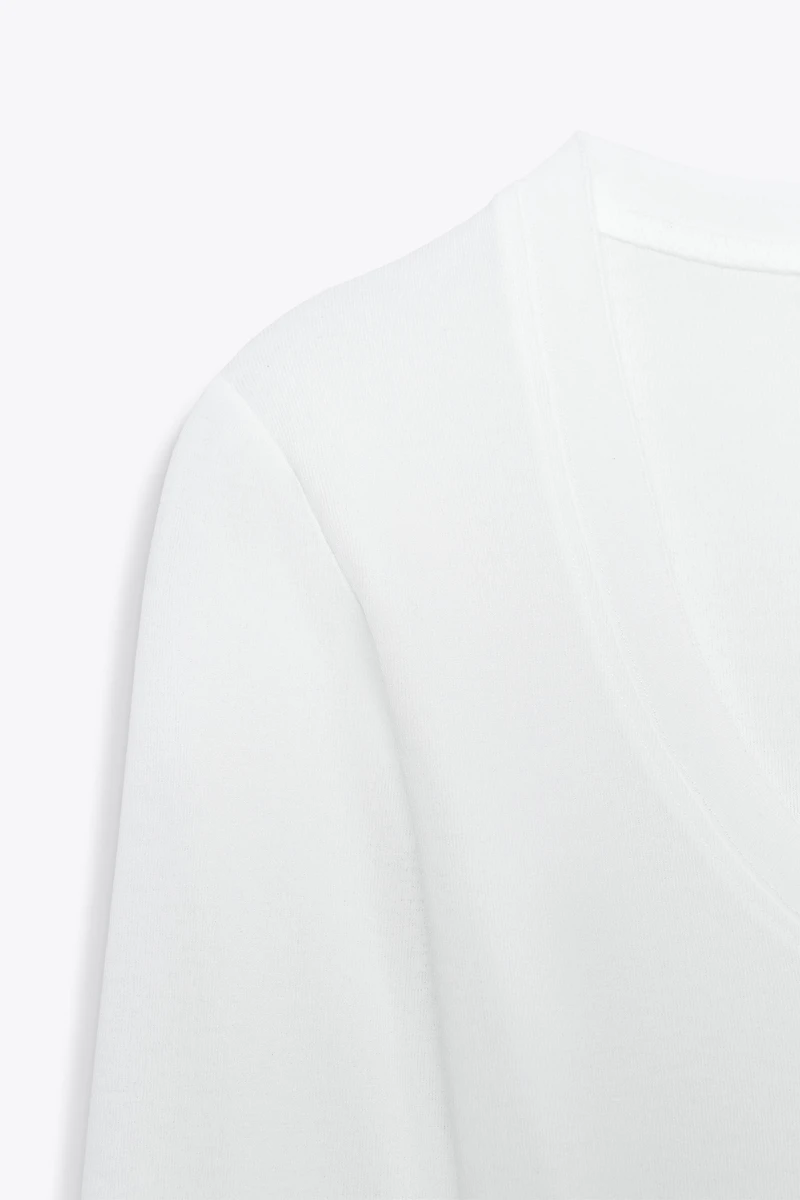 CREPE LONG SLEEVE T-SHIRT