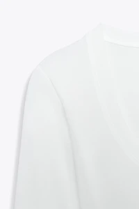 CREPE LONG SLEEVE T-SHIRT
