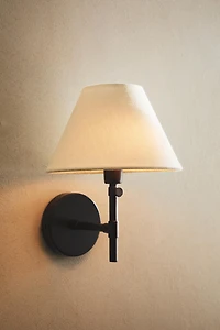 LAMP | LINEN LAMPSHADE WALL SCONCE