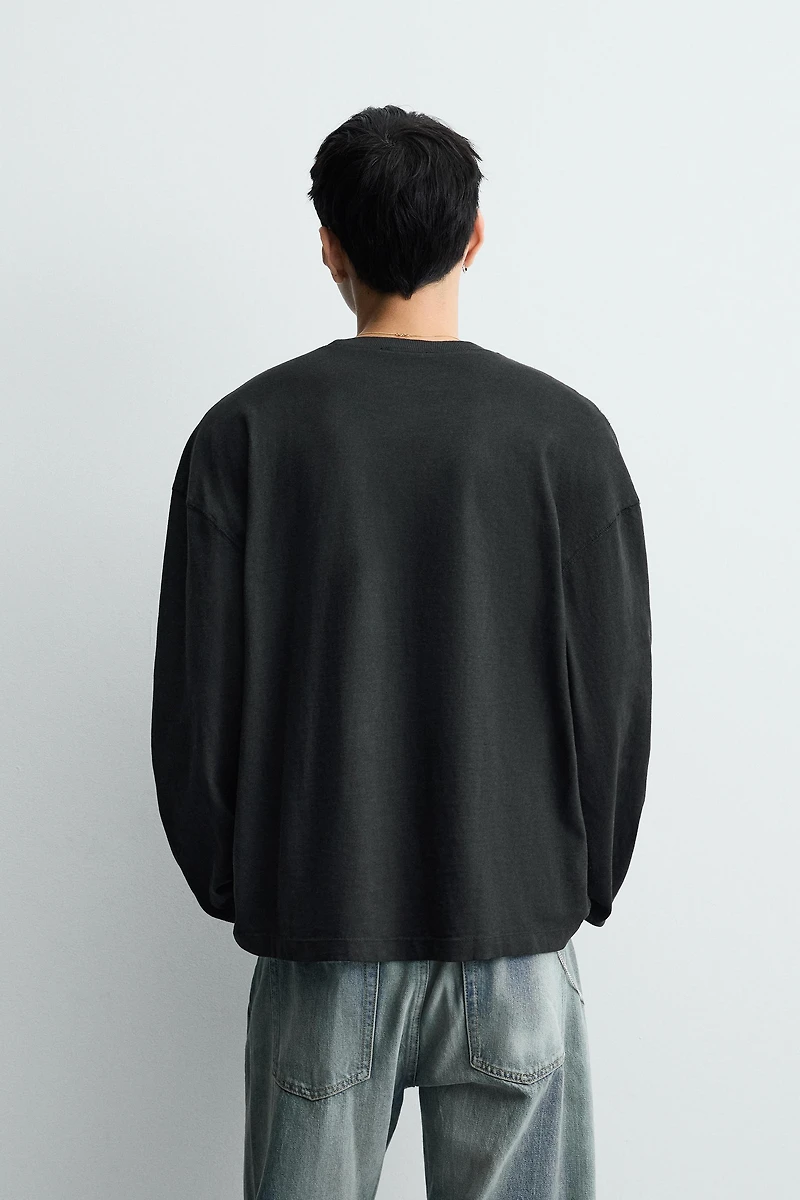 TEXTURED WASHED T-SHIRT