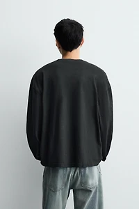 TEXTURED WASHED T-SHIRT