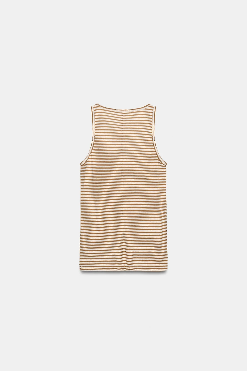 STRIPED RUSTIC T-SHIRT