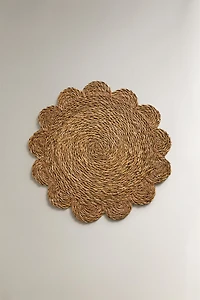 SET DE TABLE FLEUR EN ROTIN