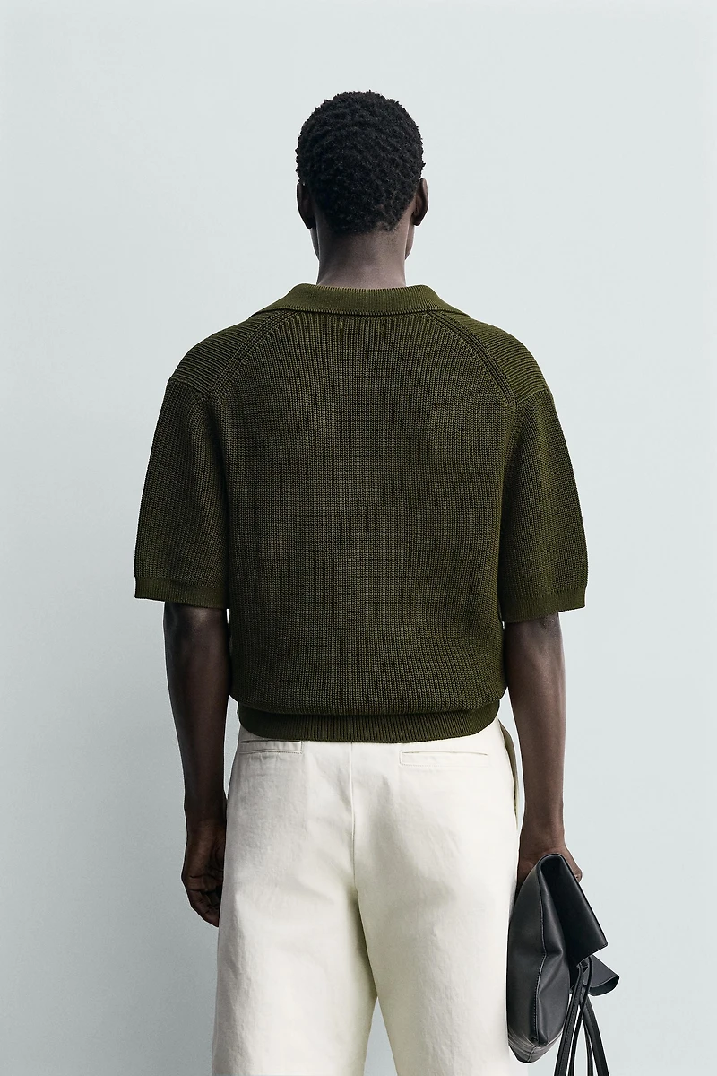 MERCERIZED KNIT COTTON POLO
