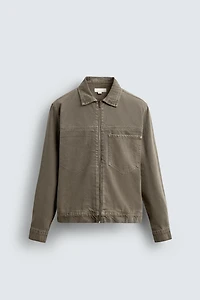 SURCHEMISE EN DENIM ZIPPÉE