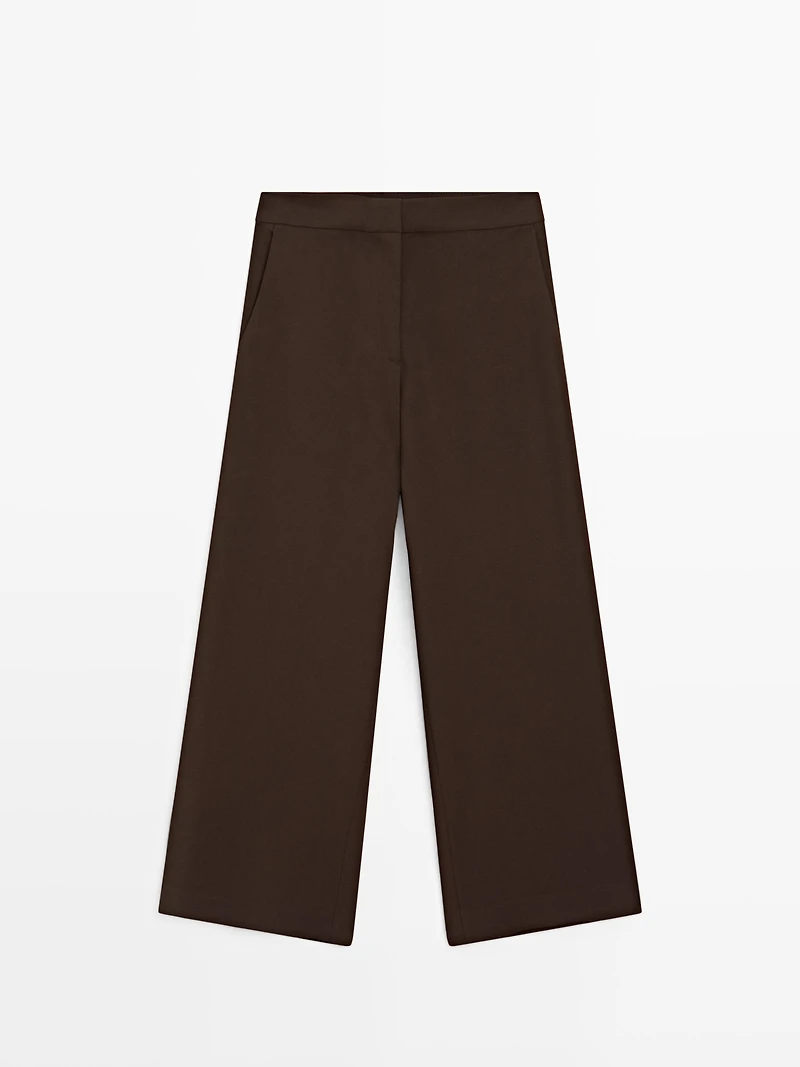 Formal wide-leg trousers