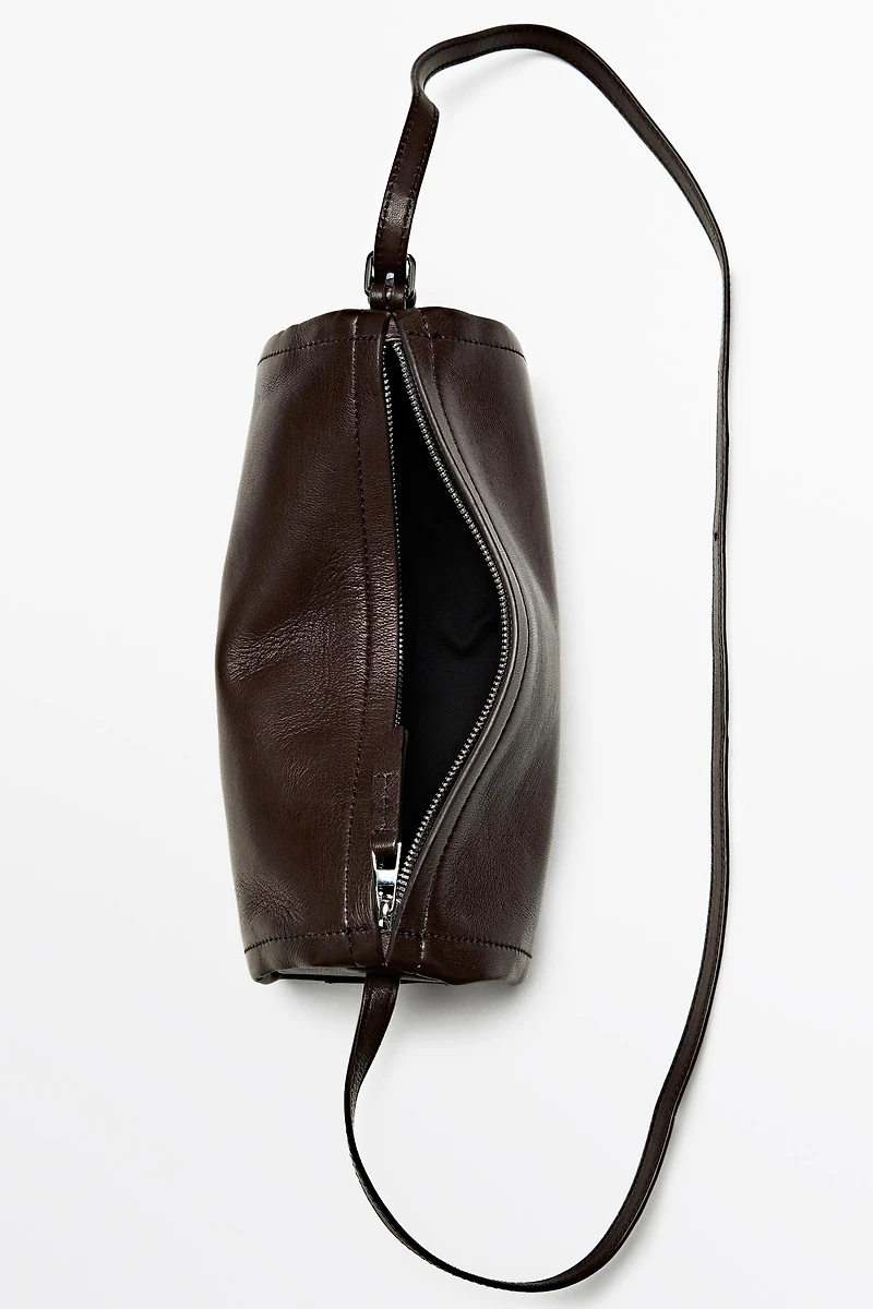 Nappa leather crossbody bag