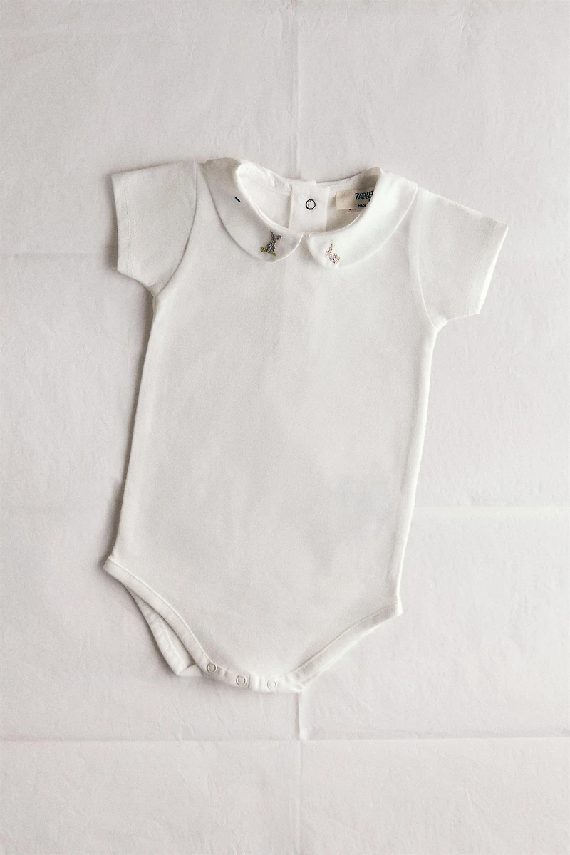 KIDS RABBIT AND FLORAL BODYSUIT