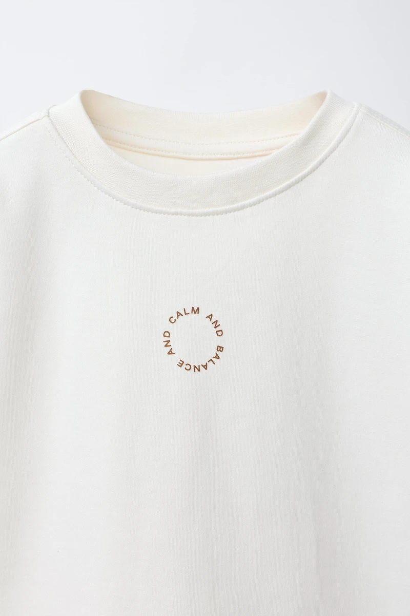 INTERLOCK TEXT T-SHIRT