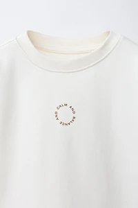 INTERLOCK TEXT T-SHIRT