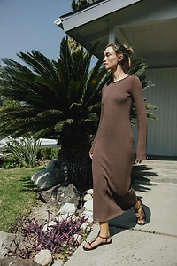 ROBE LONGUE TEXTURÉE