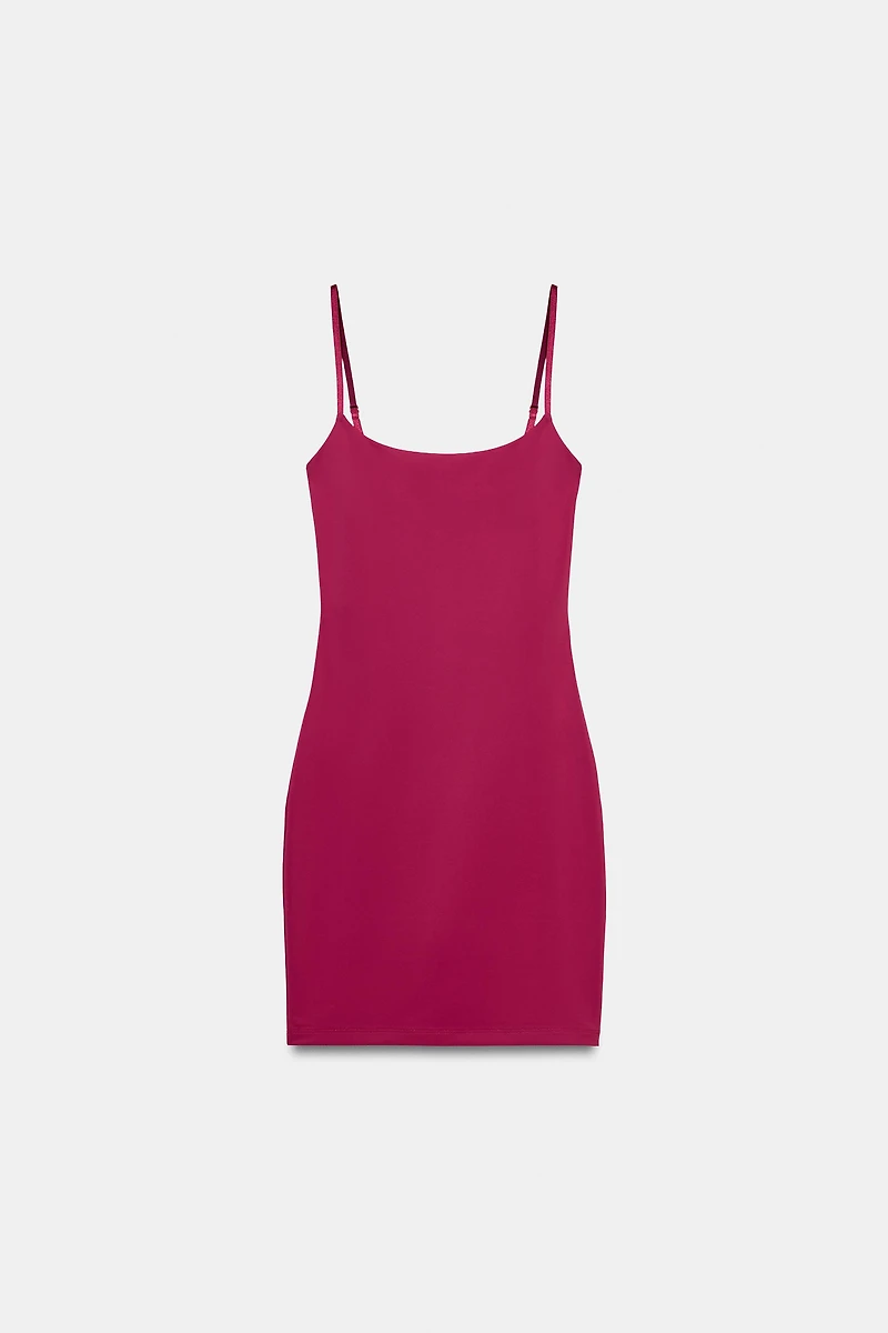 ROBE À BRETELLES EN MÉLANGE DE POLYAMIDE