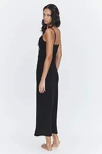 FLOWY STRAPPY MIDI DRESS