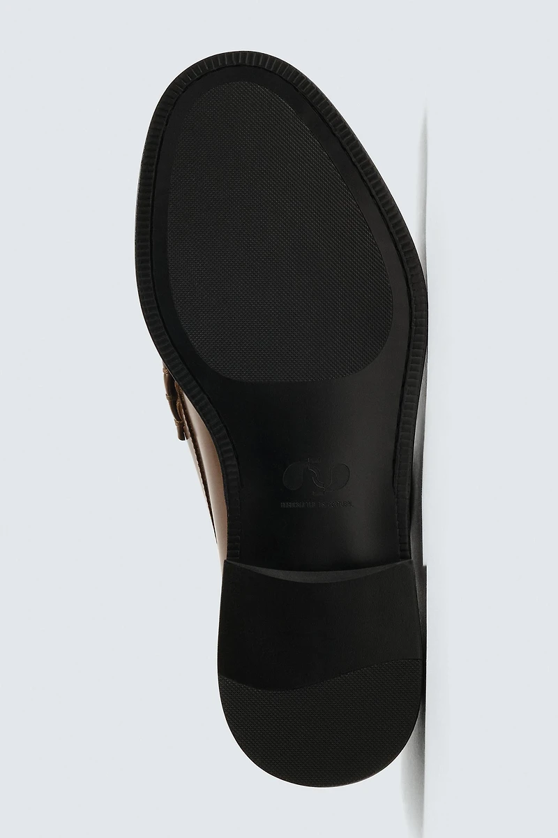 LEATHER PENNY LOAFERS