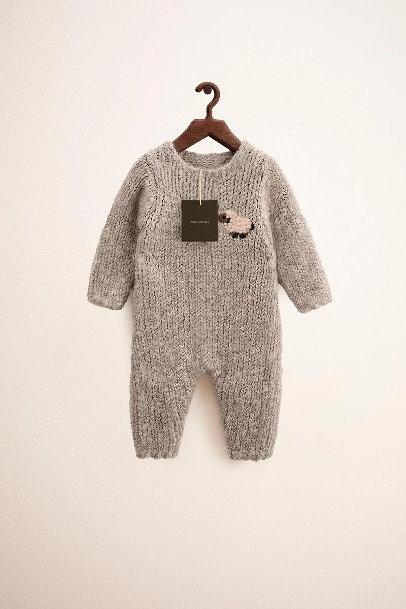 ZARA TIMELESS - COMBINAISON LONGUE EN MAILLE MOUTON