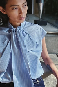 ZW COLLECTION STRIPED SHIRT WITH TIES