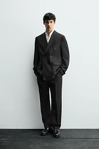 100% WOOL SUIT PANTS