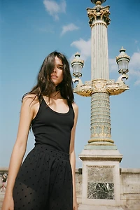 PANTALON BOUFFANT À POIS