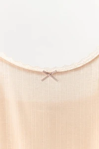 POINTELLE BOW CAMISOLE