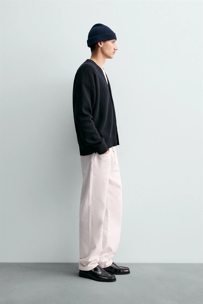 REGULAR FIT COTTON CARDIGAN