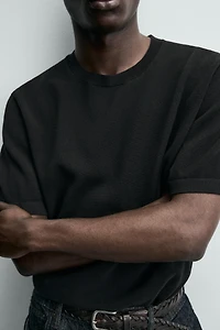 RELAXED FIT KNIT T-SHIRT