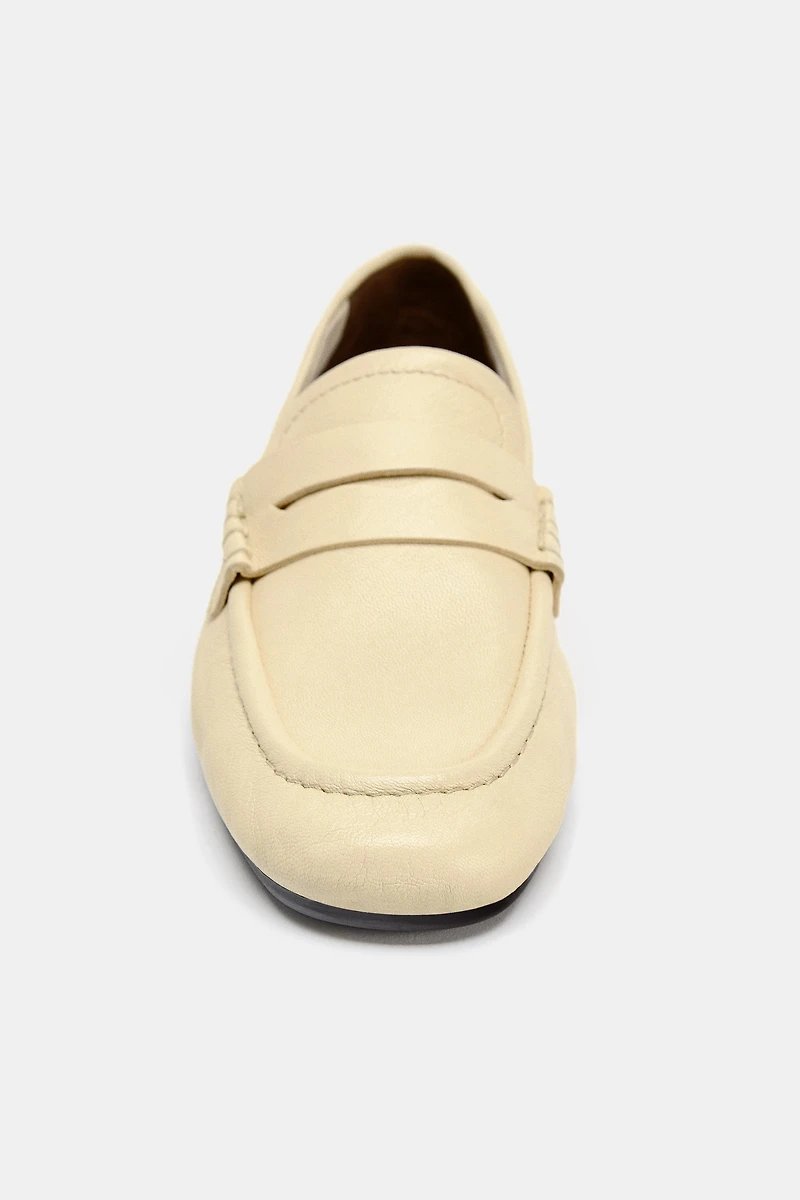 LEATHER PENNY LOAFERS