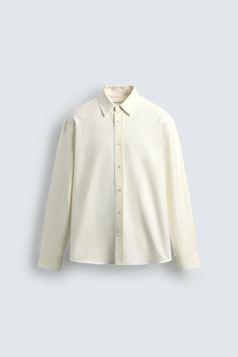REGULAR FIT COTTON-SILK SHIRT