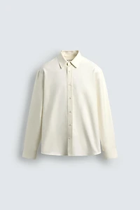 REGULAR FIT COTTON-SILK SHIRT