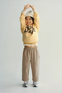 PRINTED POCKET PLUSH PANTS