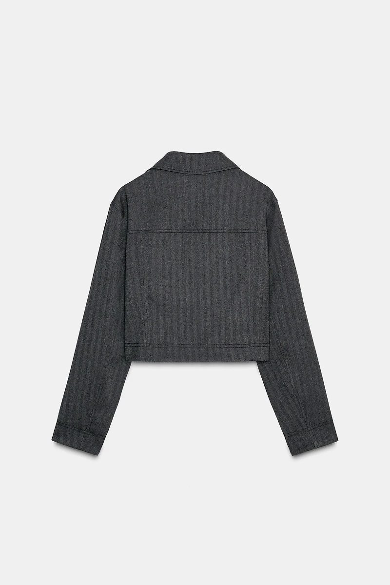 BLAZER COURT À CHEVRONS