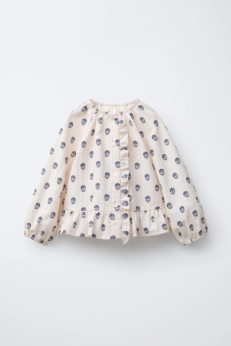 BLOUSE IMPRIMÉE À FLEURS