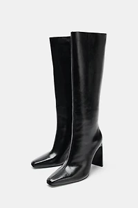 POINTED TOE HEEL BOOTS