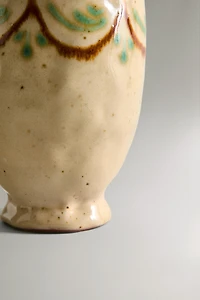 PAINTED CERAMIC SOAP DISPENSER