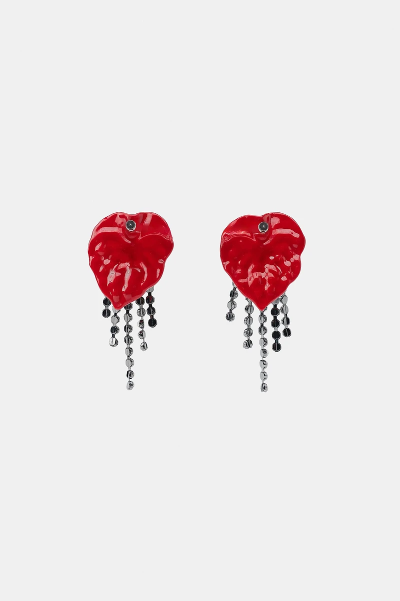 BOUCLES D'OREILLES FLEUR BRILLANTE