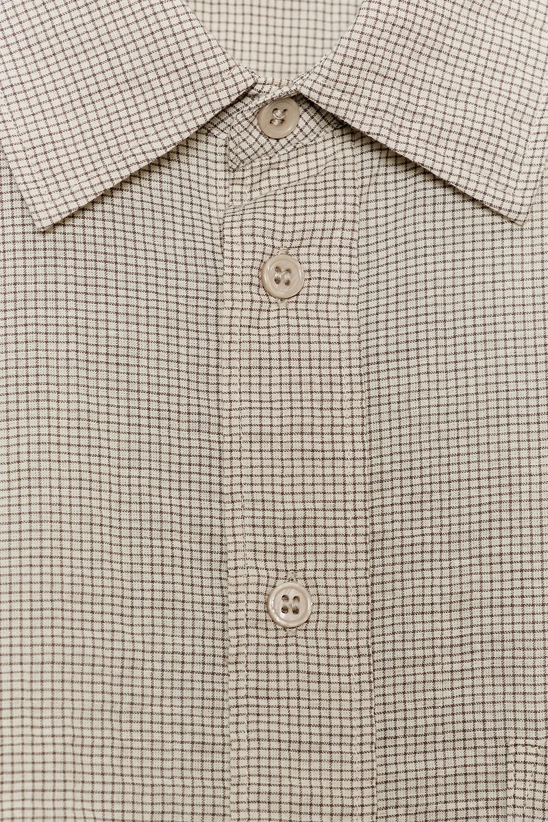 ZW COLLECTION TEXTURED OVERSIZED SHIRT