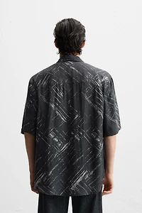RELAXED FIT SATIN SHIRT
