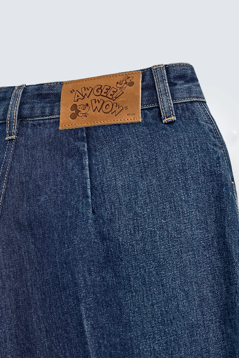 DENIM JORTS BERMUDA SHORTS HARRY LAMBERT FOR ZARA X DISNEY