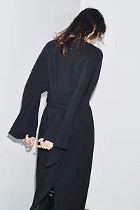 ZW COLLECTION MIDI DRESS WITH TIES