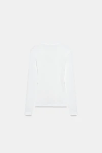CREPE LONG SLEEVE T-SHIRT