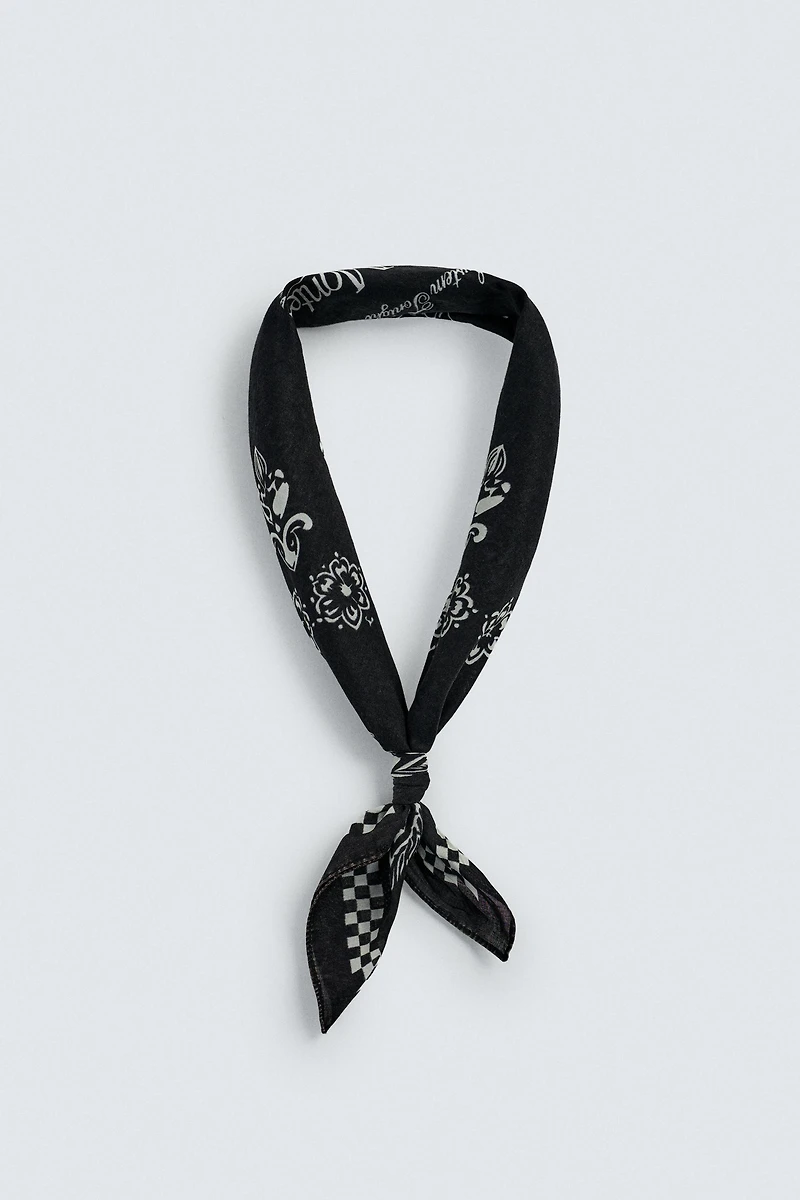 BANDANA À IMPRIMÉ GÉOMÉTRIQUE GRAPHIQUE