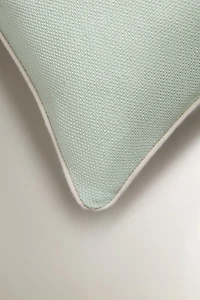 PIPING THROW PILLOW COVER