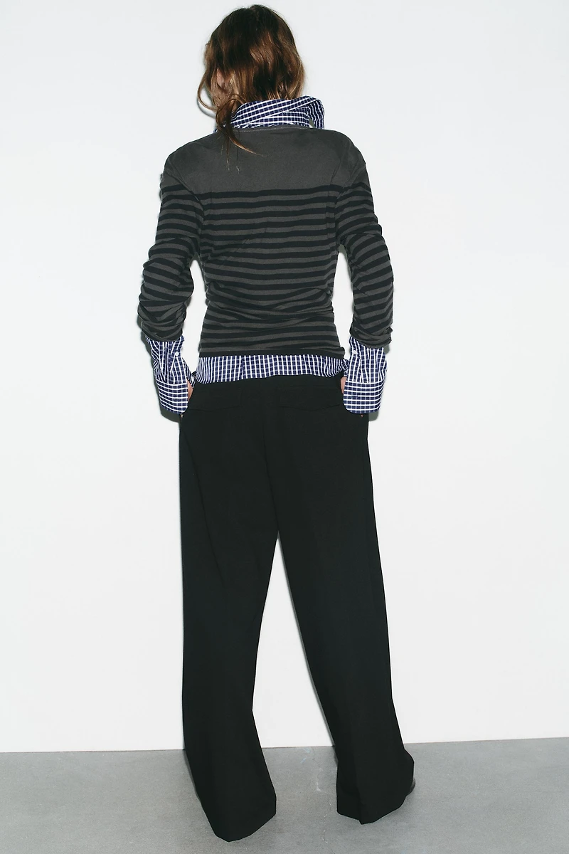 FLAP PLEATED PANTS