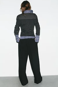 FLAP PLEATED PANTS