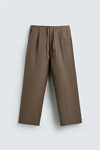 PANTALON RELAXED FIT 100 % LIN