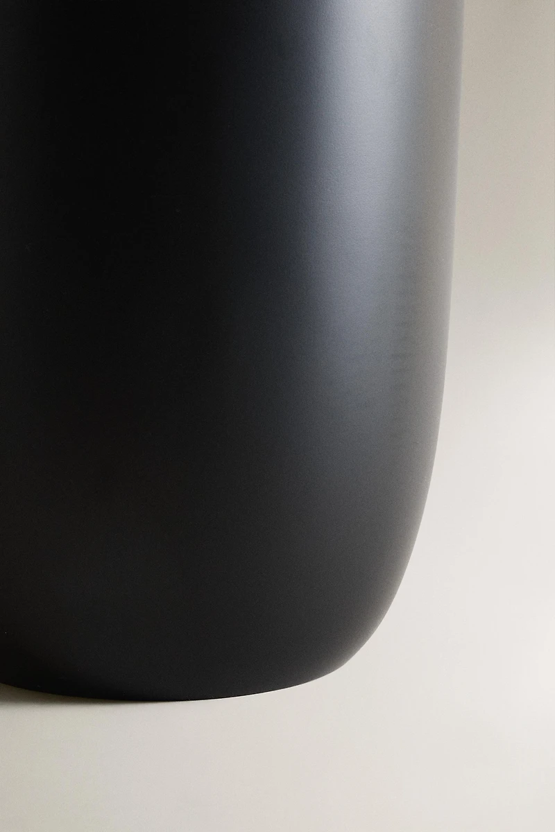 POUBELLE SALLE DE BAIN RÉSINE NOIRE